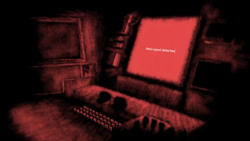 Drawing of a computer screen blinking red